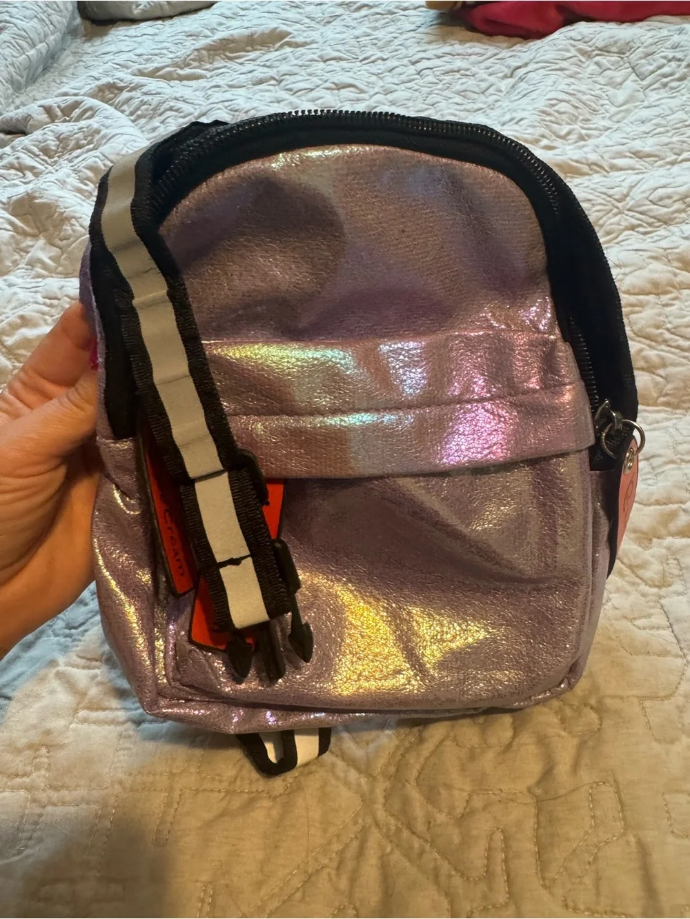 Icecream Iridescent Lavender and Black Pet Harness